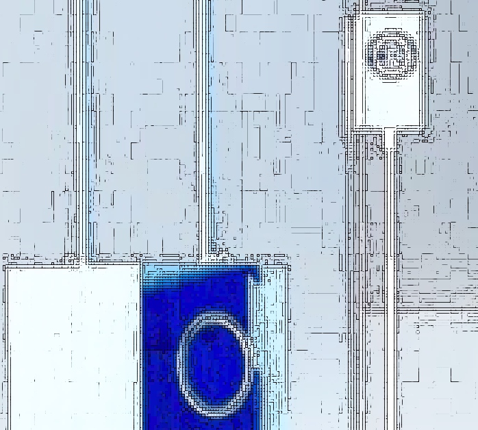 blauw